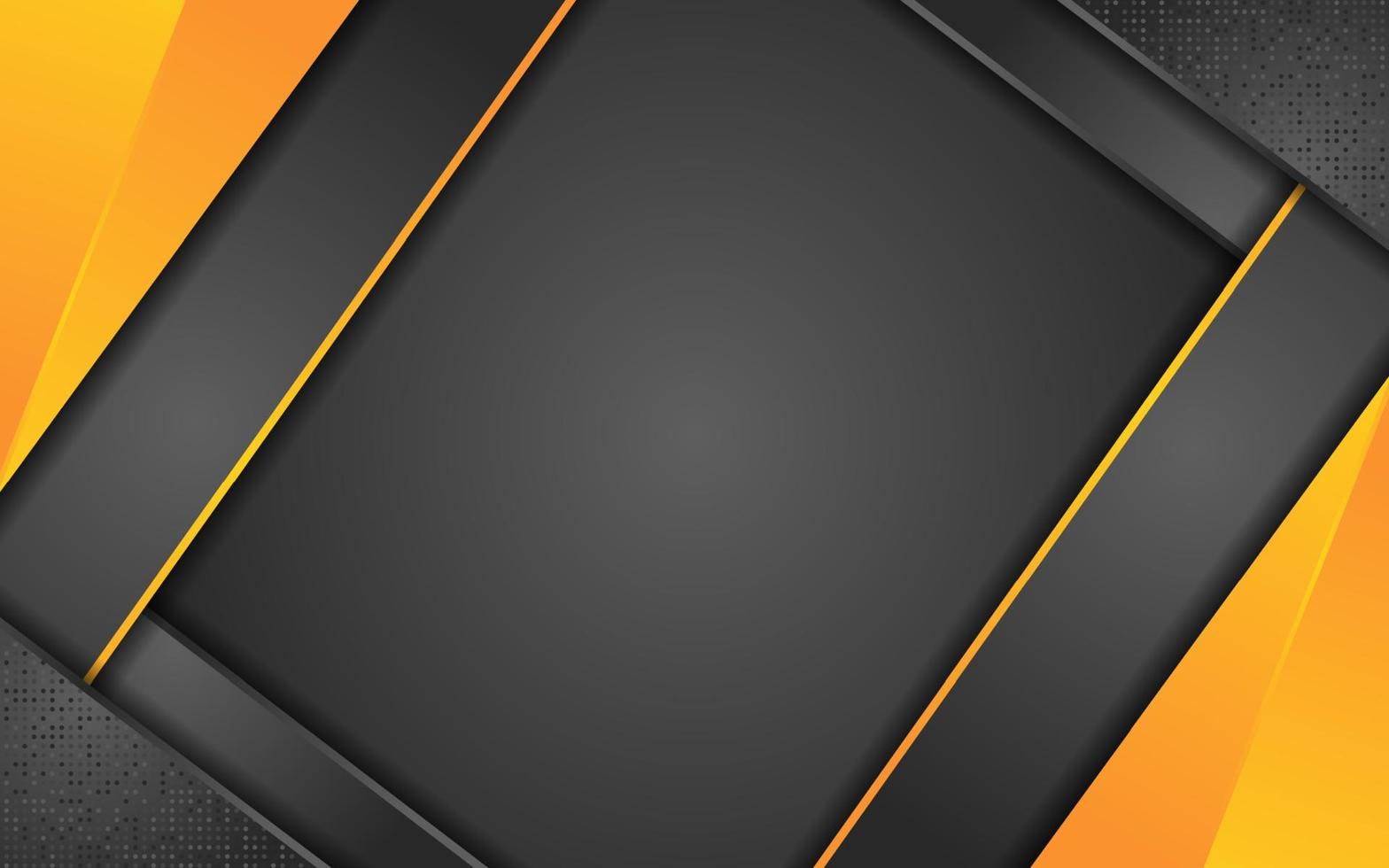 Abstract black gradient background with futuristic line gold vector