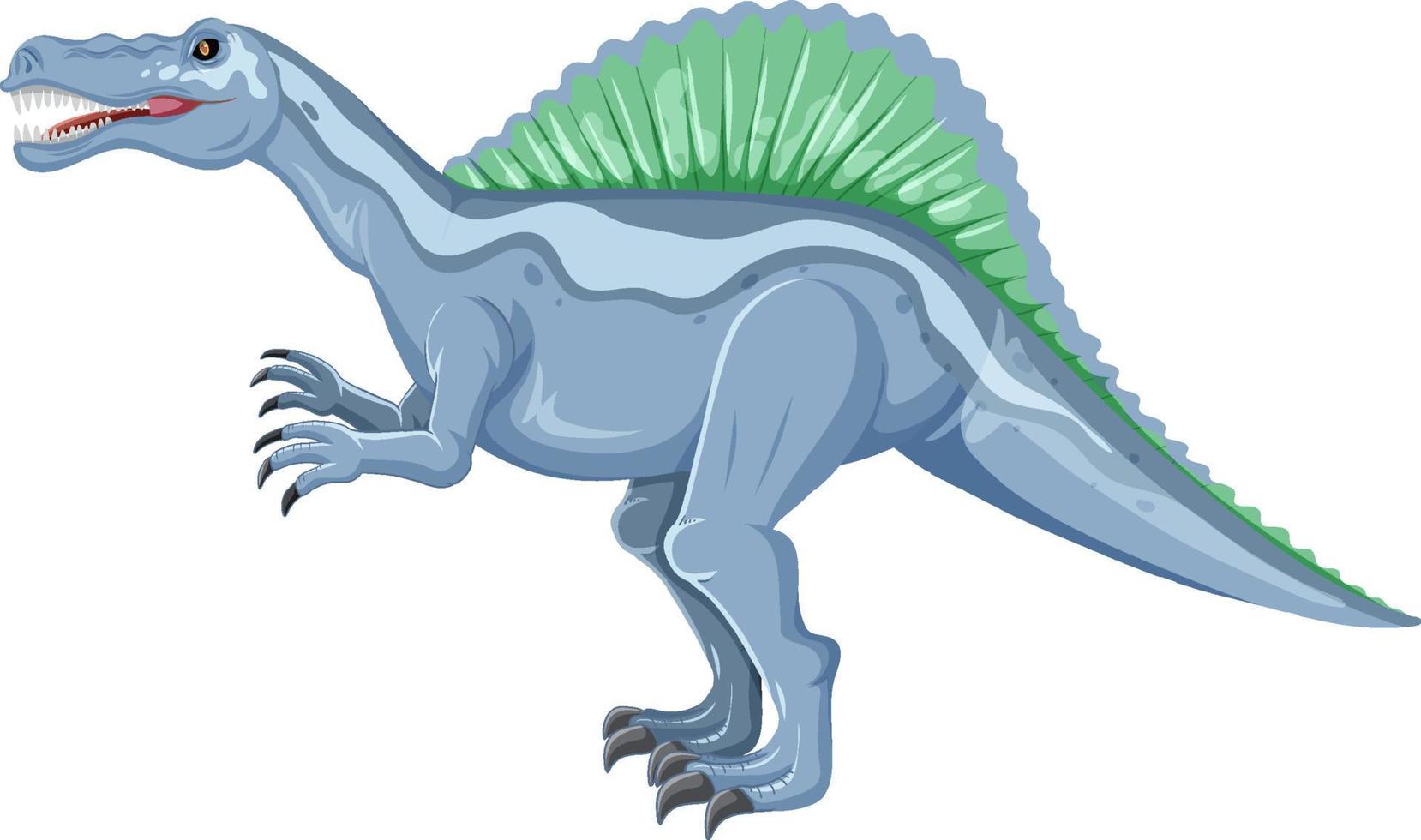 Spinosaurus dinosaur on white background vector