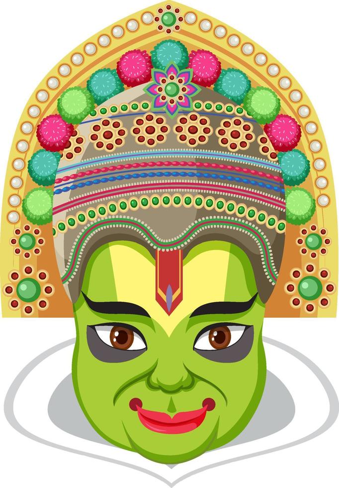 Indian god on white background vector