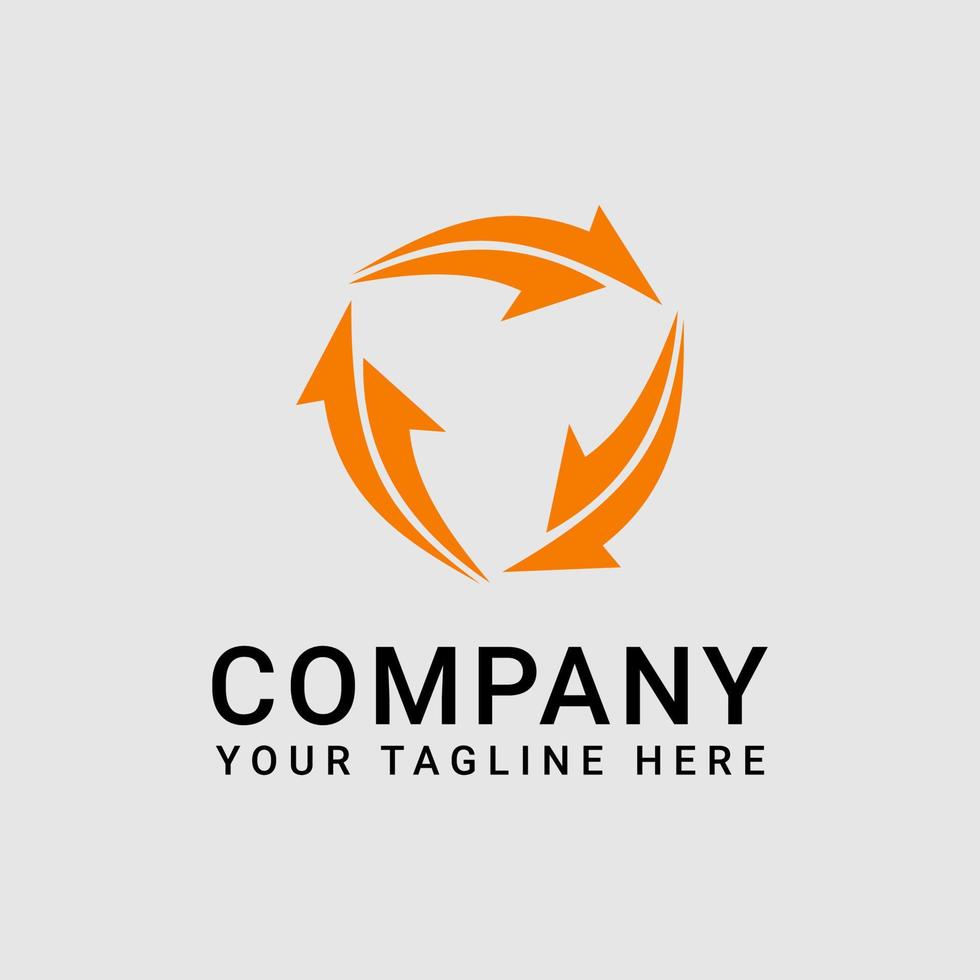 Circular Arrow Logo Vector Template 6236243 Vector Art at Vecteezy