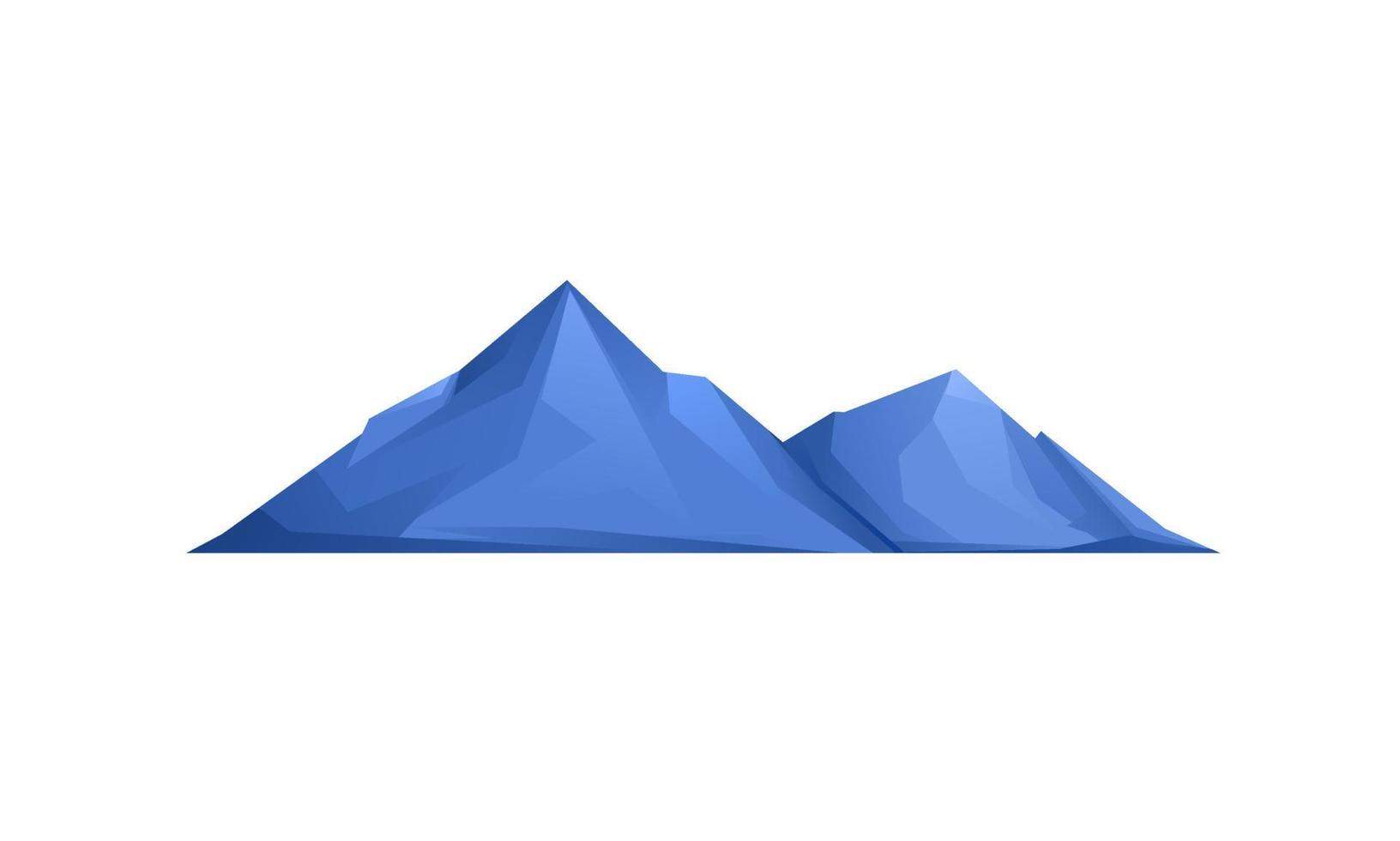 ilustración de la montaña azul vector