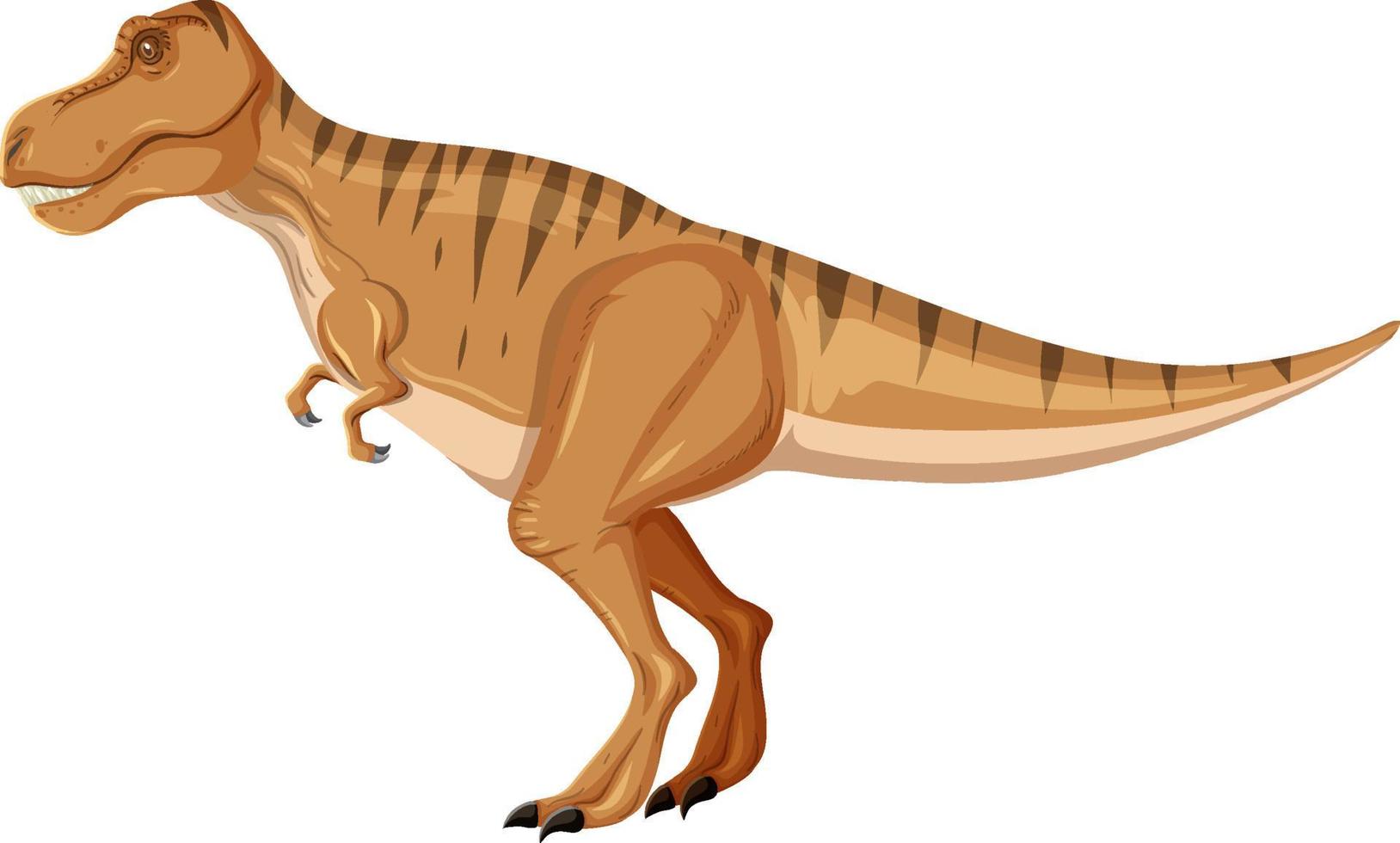 tiranosaurio rex dinosaurio sobre fondo blanco vector