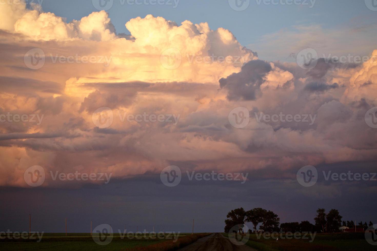 Storm clouds over Saskatchewan photo