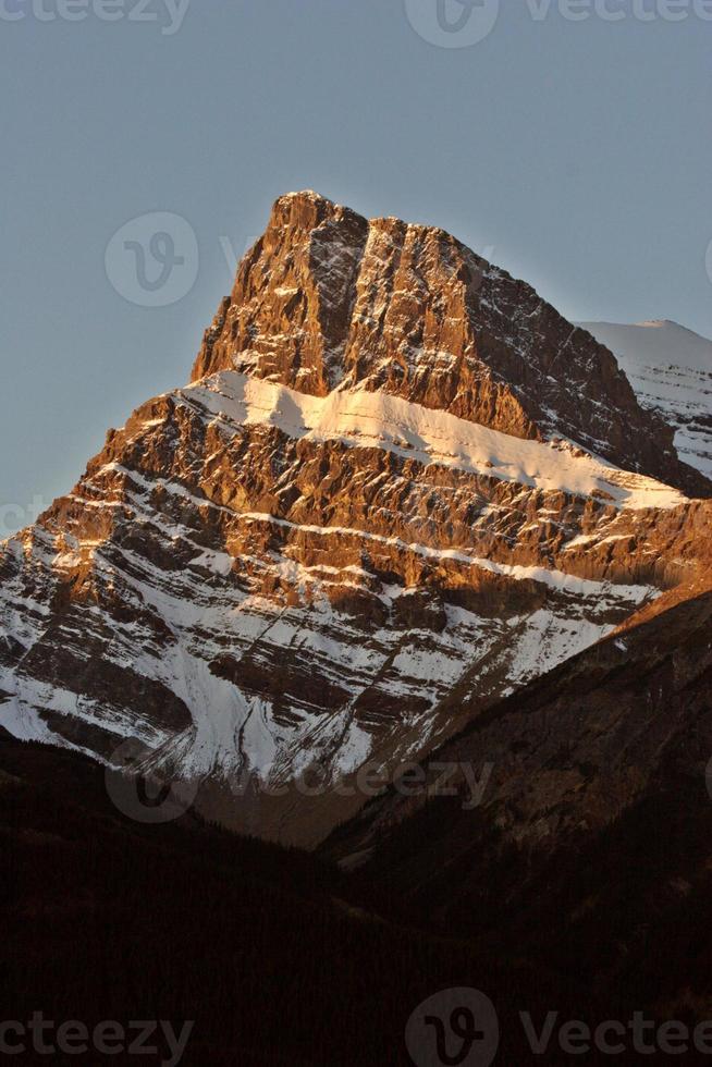 Rock Mountains in fall photo