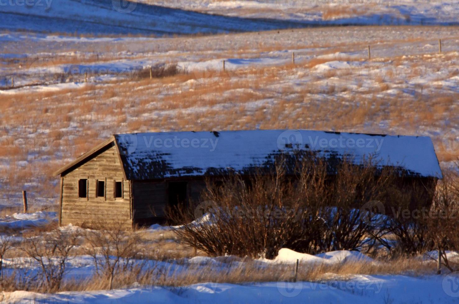 Farm in Winter Canada photo