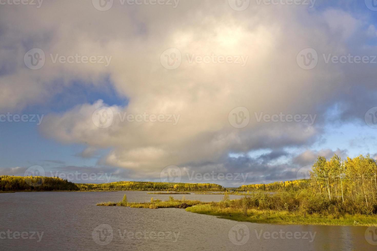 Northern Manitoba Lake near Thompson in Autumn photo