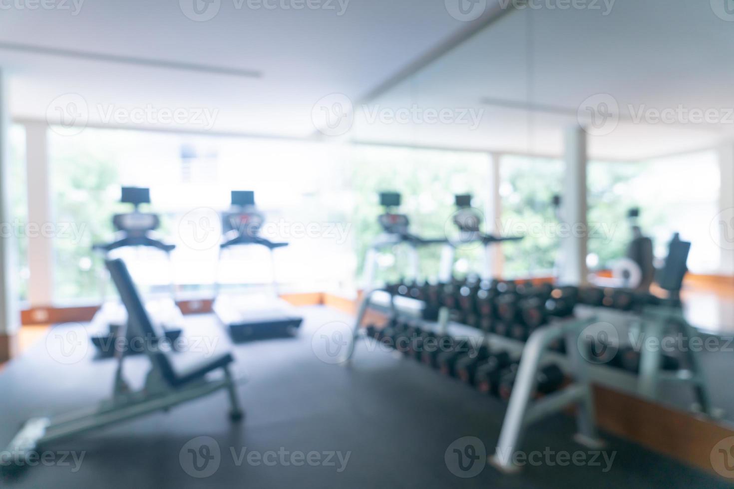 abstract blur fitness gym for background photo