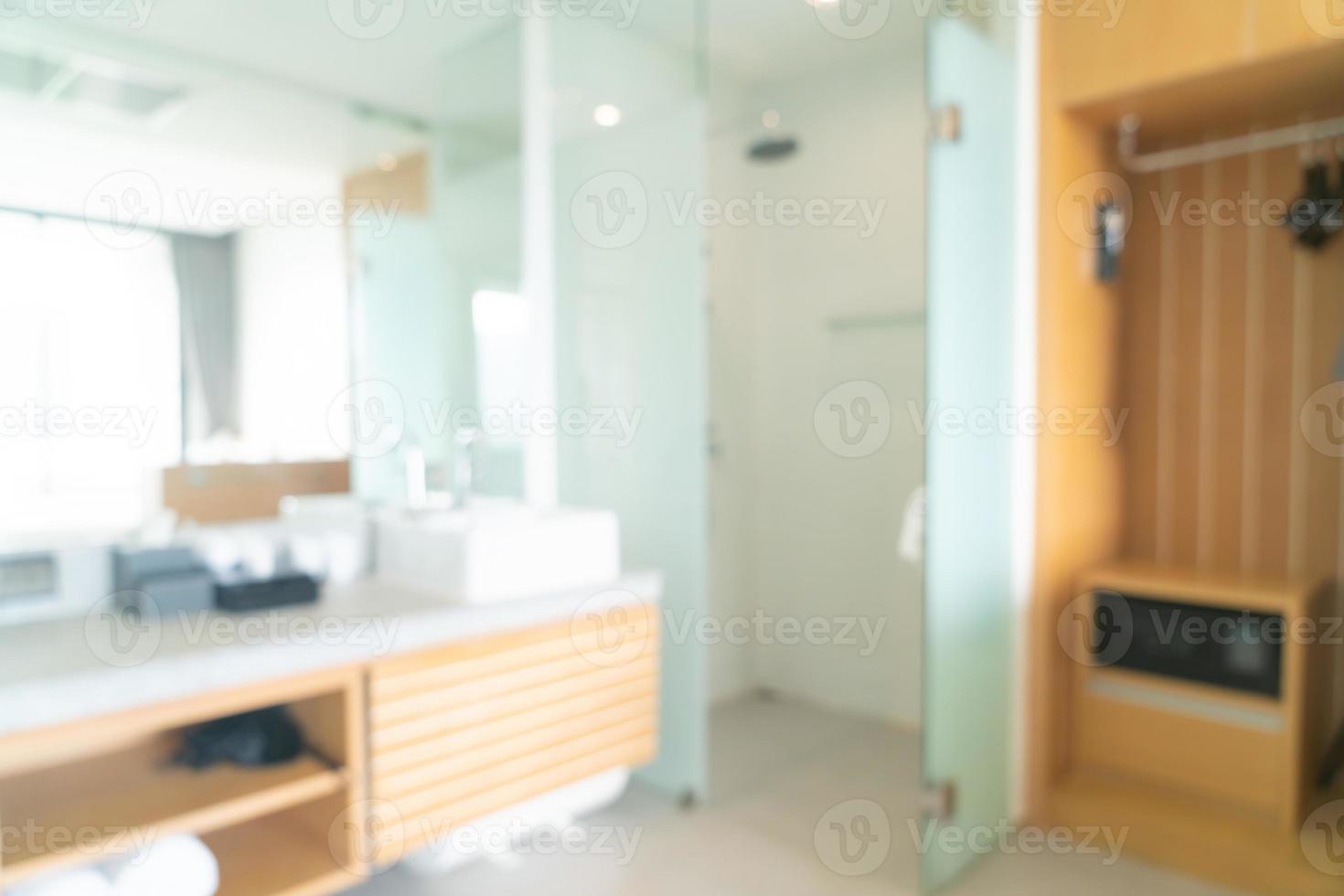 abstract blur bathroom for background photo