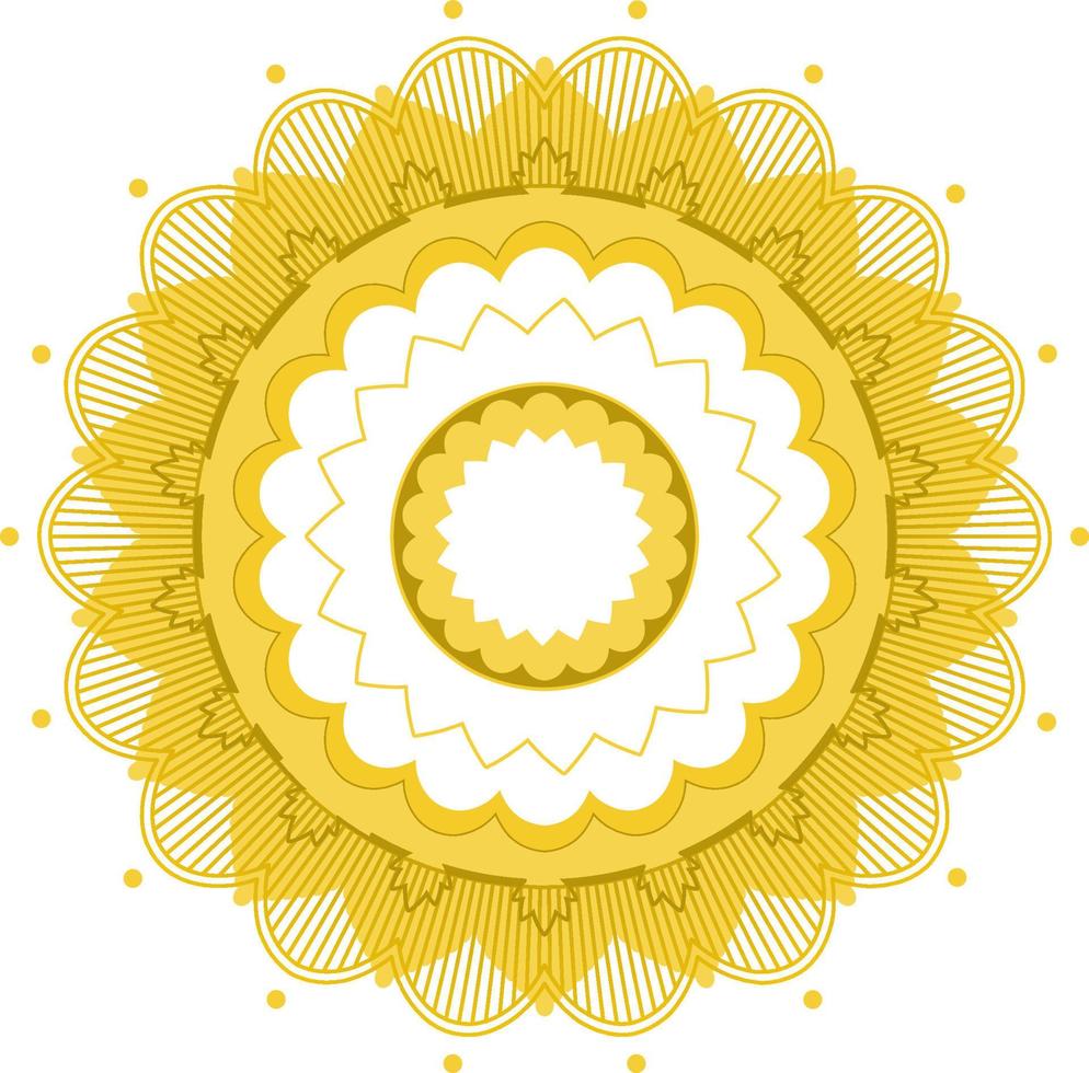 mandala vintage con líneas finas vector