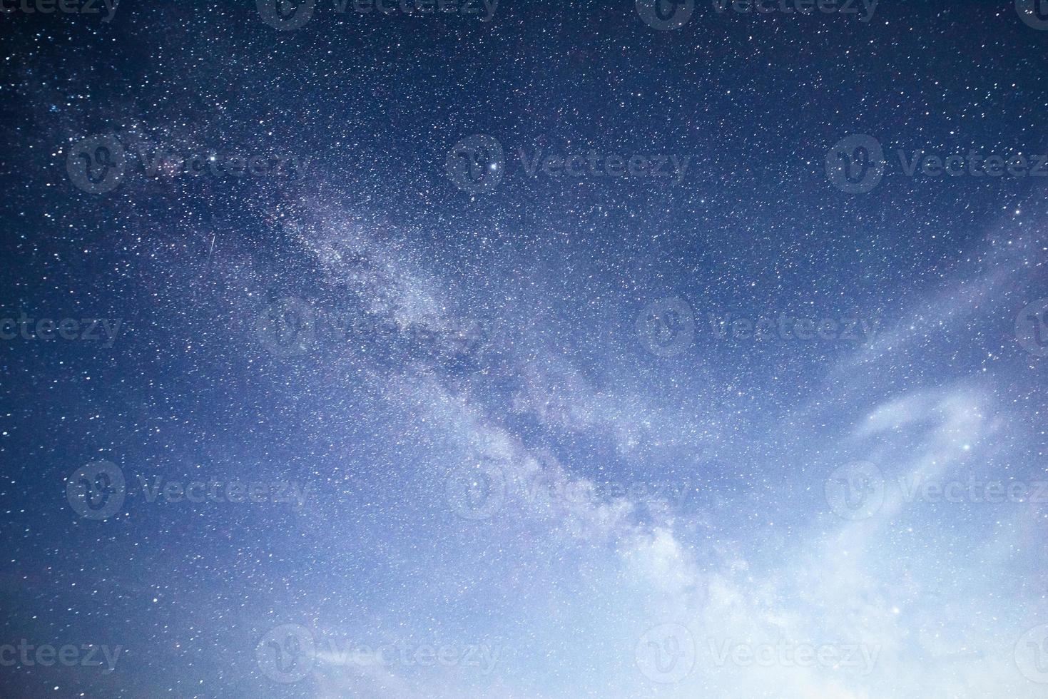 Vibrant night sky with stars and nebula and galaxy. Deep sky astrophoto photo