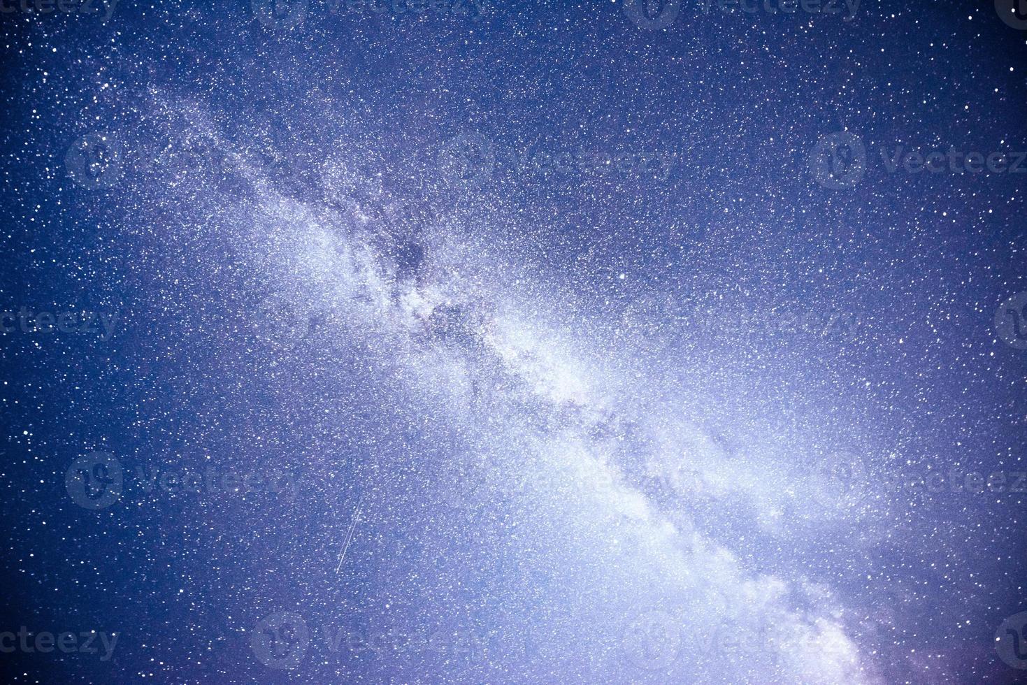 Vibrant night sky with stars and nebula and galaxy. Deep sky astrophoto photo