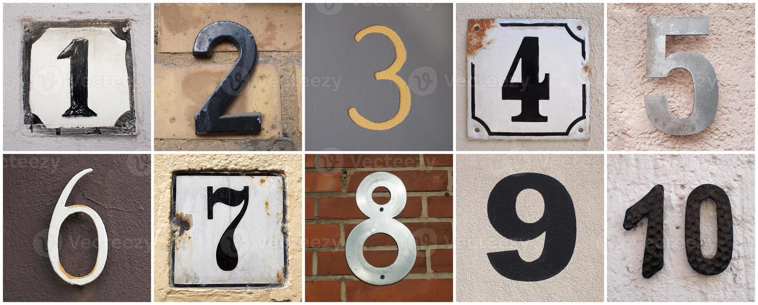 numbers 1 to 10 photo