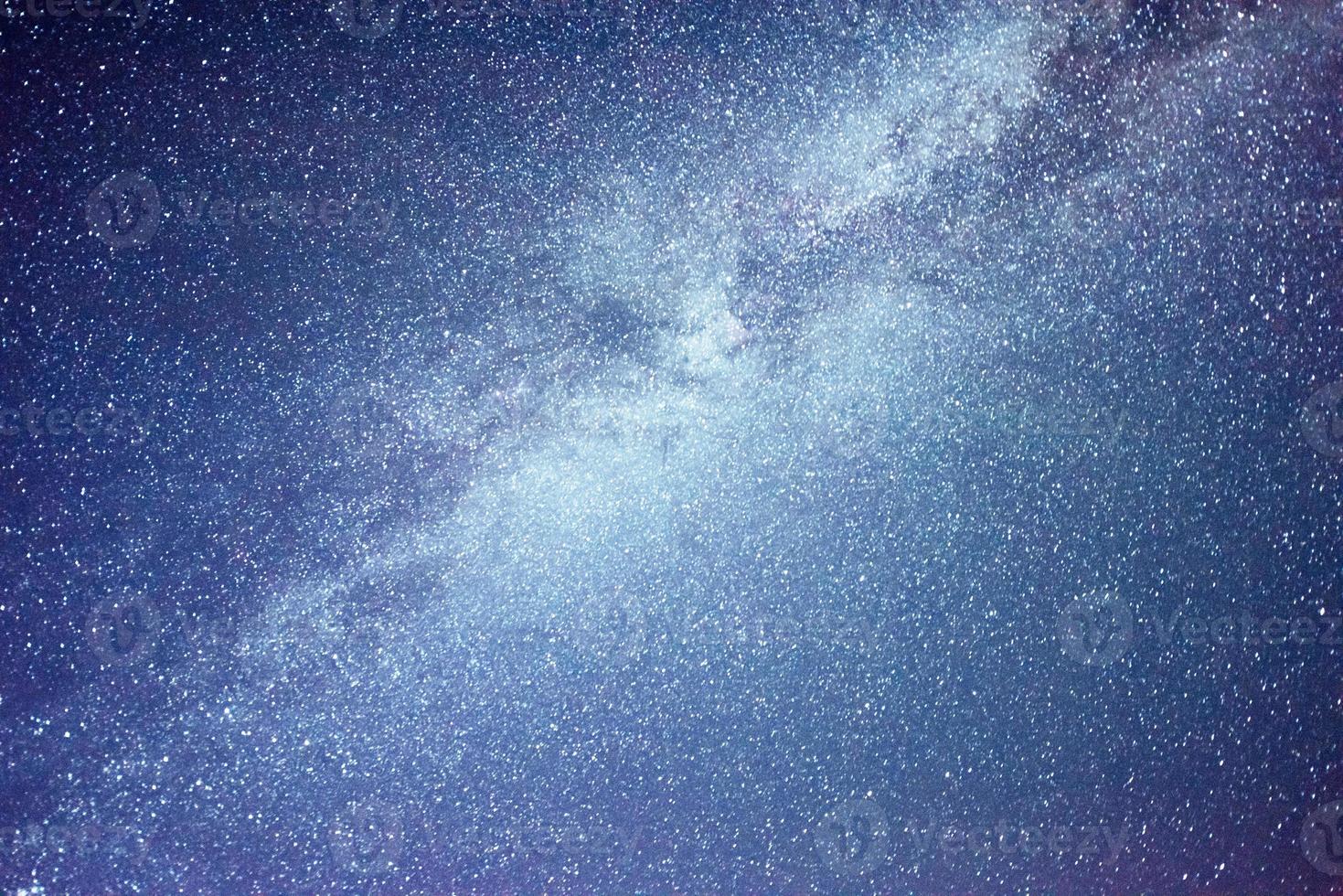 Vibrant night sky with stars and nebula and galaxy. Deep sky astrophoto photo