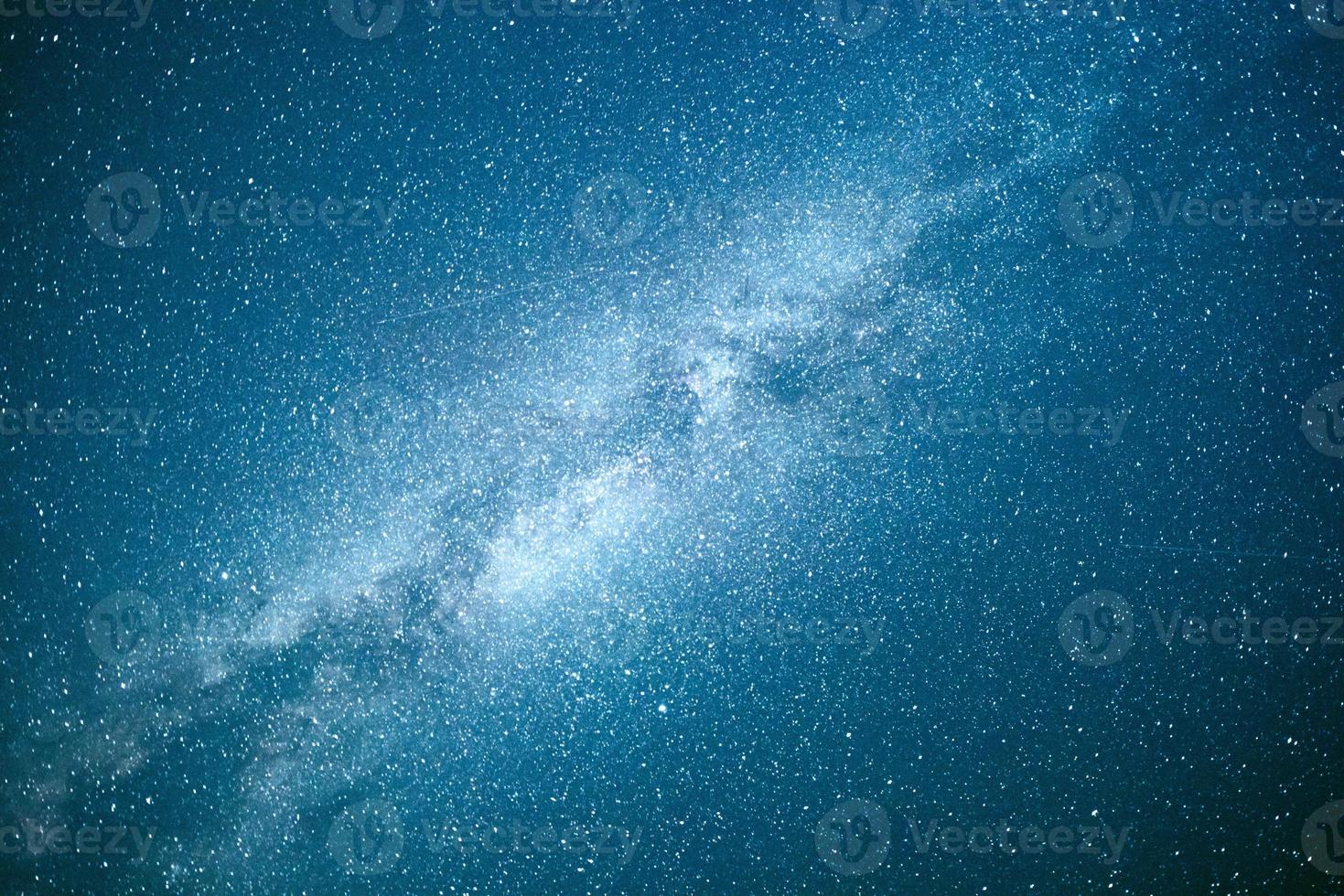 Vibrant night sky with stars and nebula and galaxy. Deep sky astrophoto photo