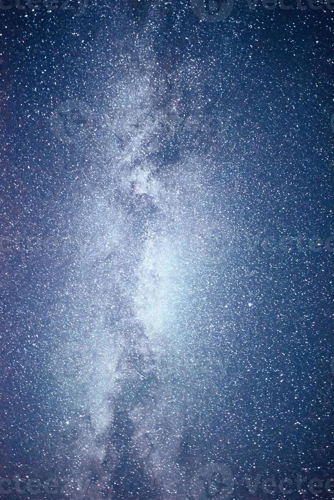 Vibrant night sky with stars and nebula and galaxy. Deep sky astrophoto photo