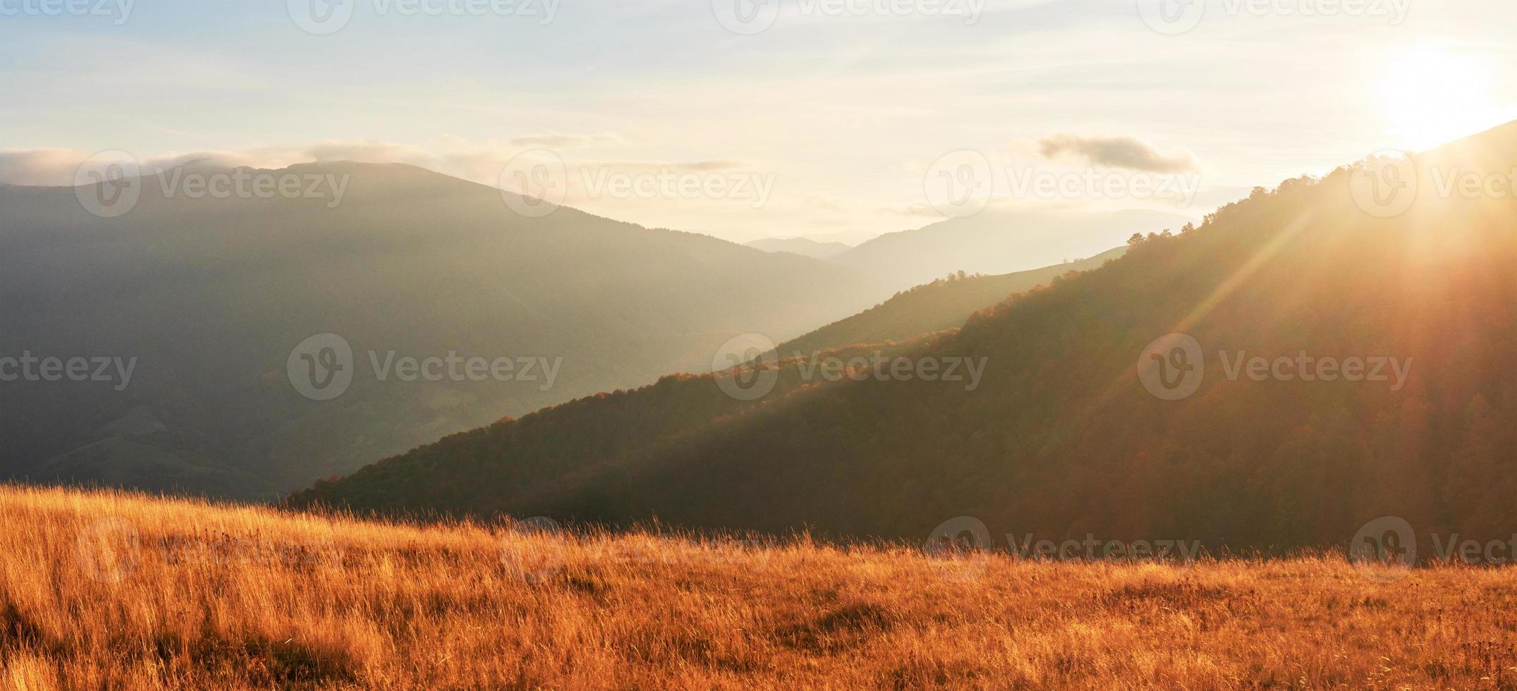 Autumn in mountain, amazing landscape photo