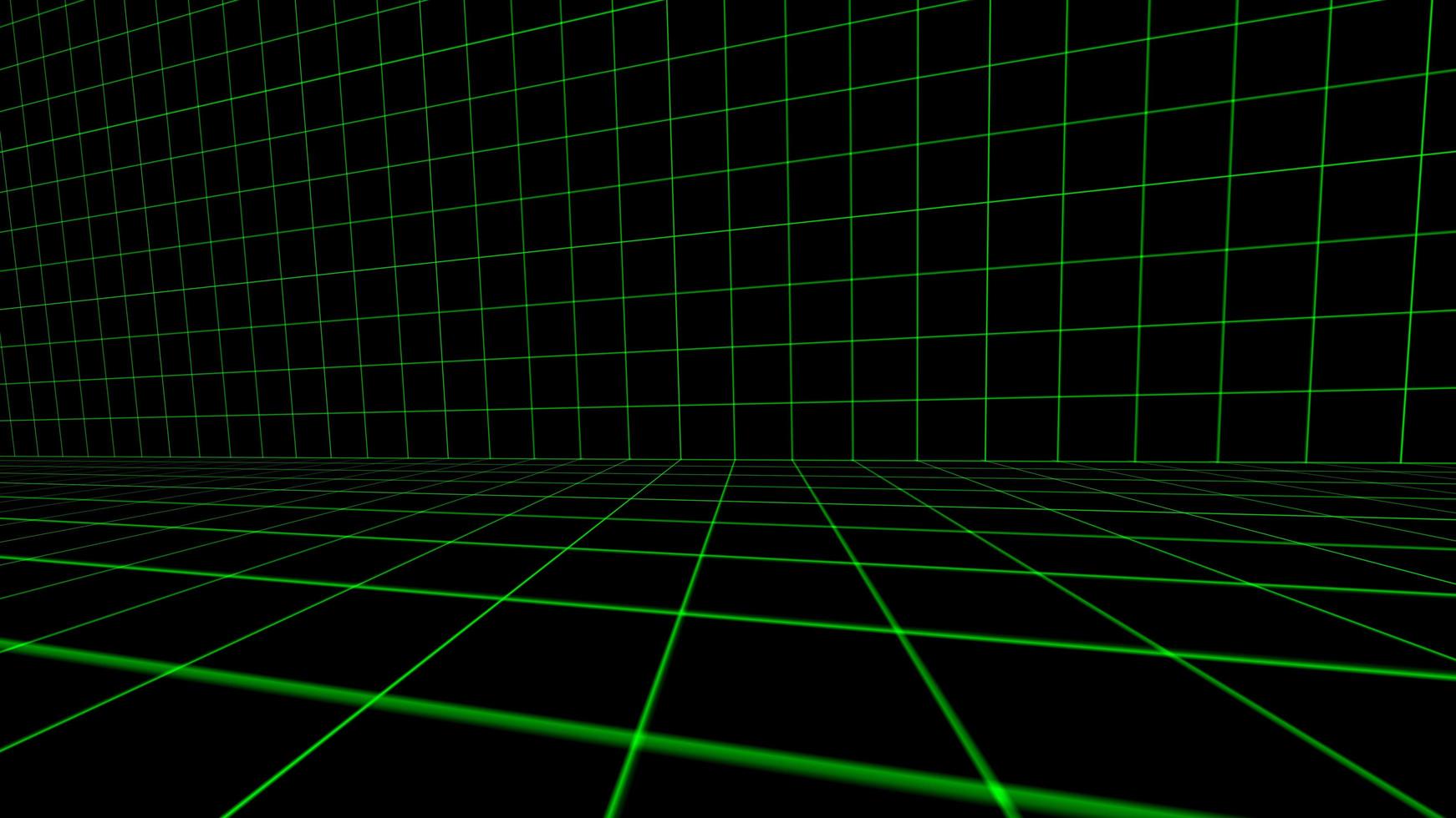 Retro style 80s Sci-Fi Background Futuristic with laser grid landscape. Digital cyber surface style of the 1980s. photo