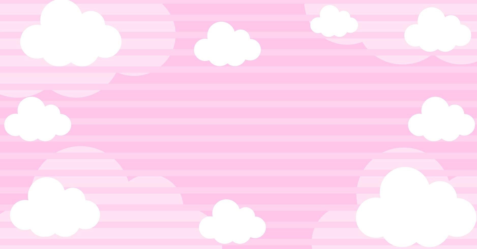 Abstract kawaii Clouds cartoon on blue sky, background. Concept for children and kindergartens or presentation photo