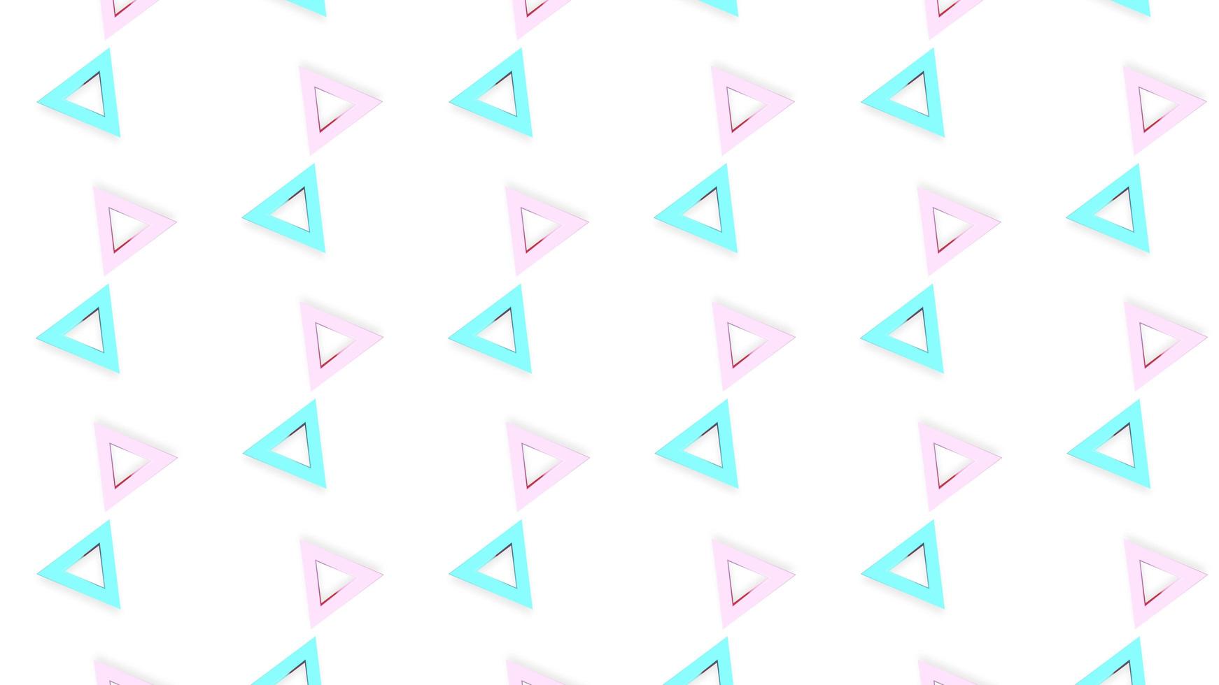 Abstract pattern geometry shape triangle pink pastel colorful cute background. 3D illustration. Poster or website design photo