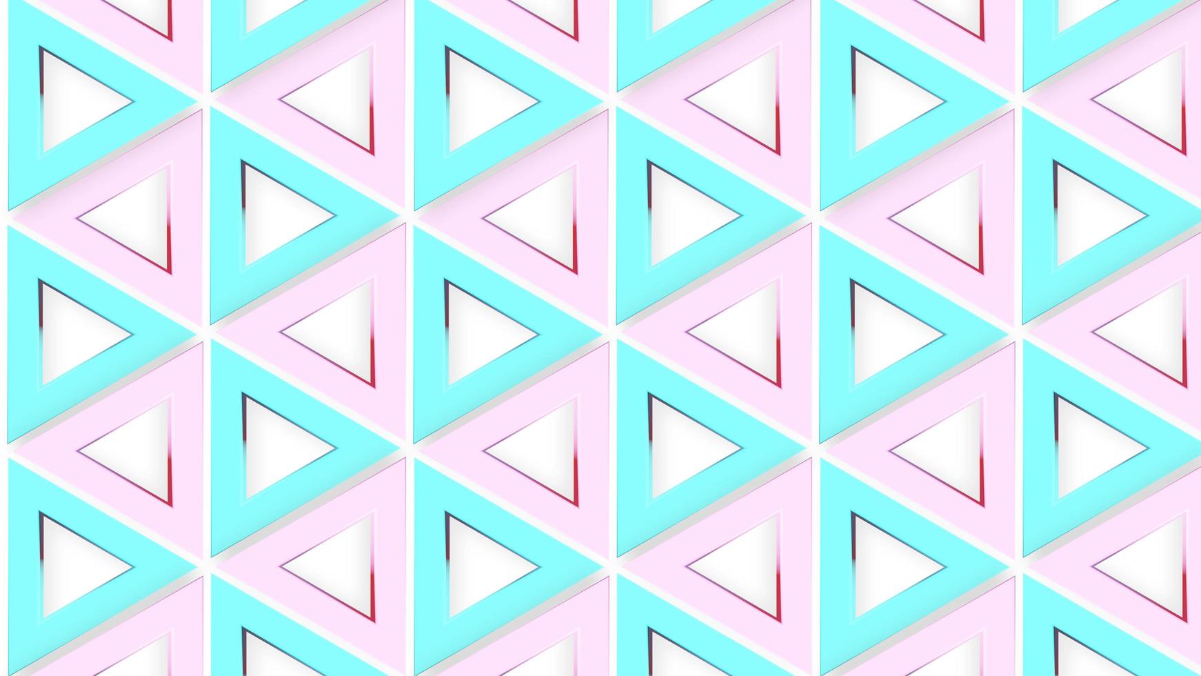patrón abstracto geometría forma triángulo rosa pastel colorido lindo fondo. ilustración 3d diseño de carteles o sitios web foto