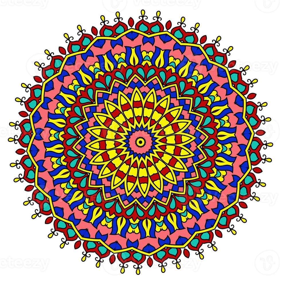 fondo de mandala multicolor foto