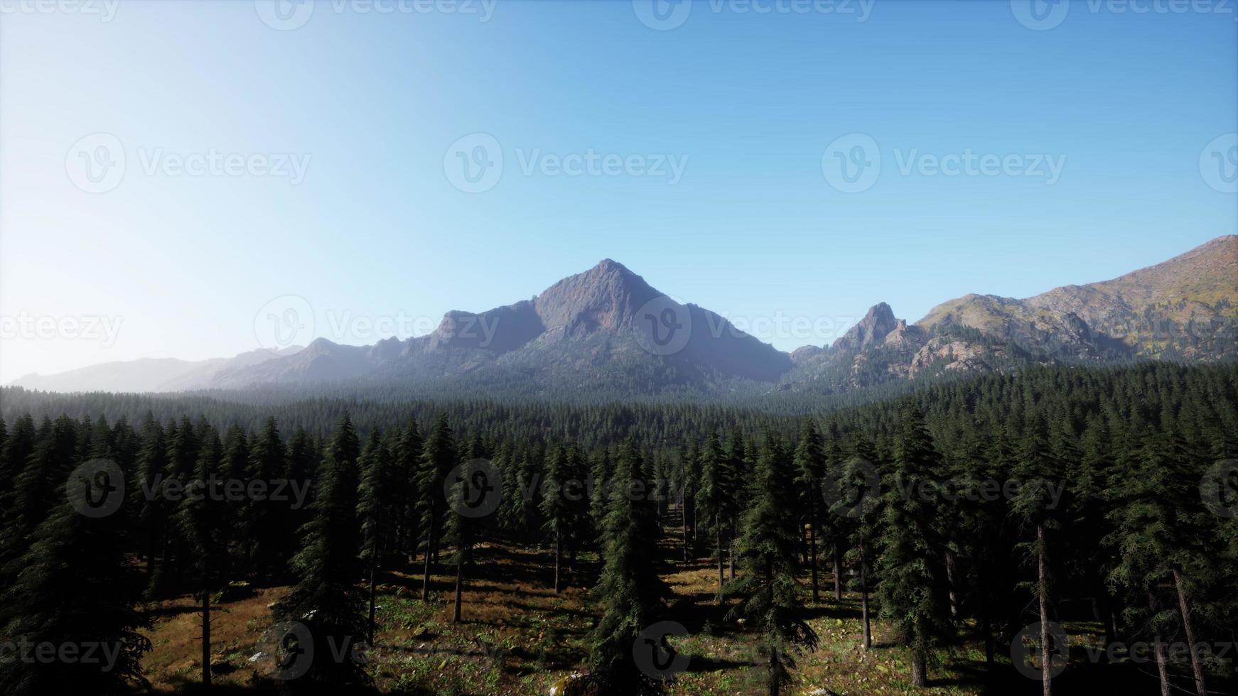 Amazing mountain views in northern Canada in summer time photo