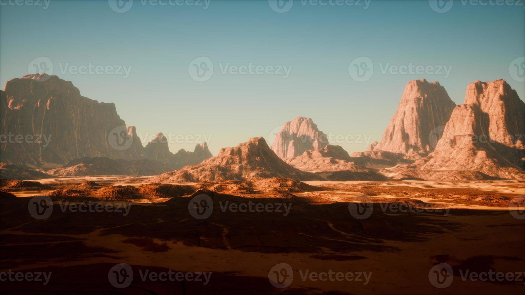 Desert Buttes with Blue Sky in Utah photo