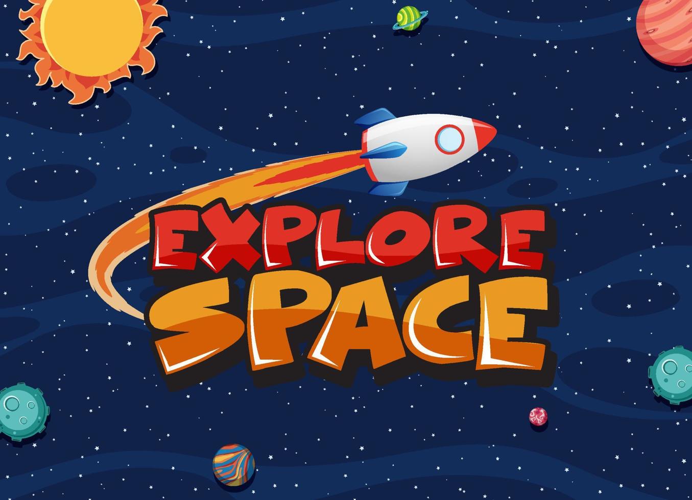 Space element in space background vector
