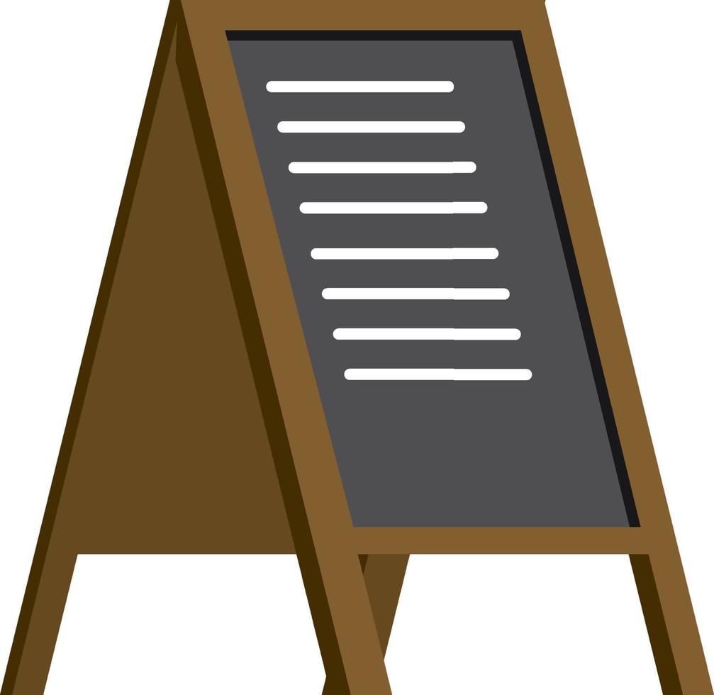 A restaurant menu standy on white background vector