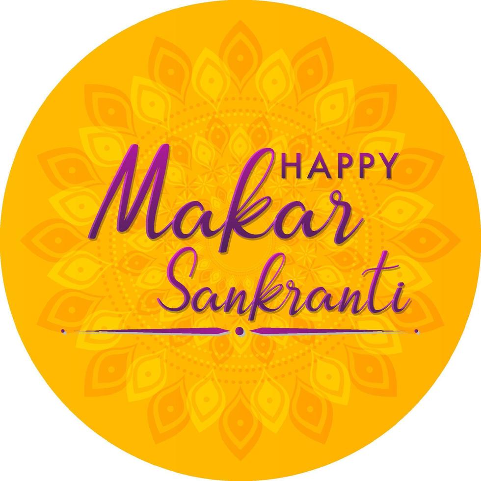 Happy Makar Sankranti day vector