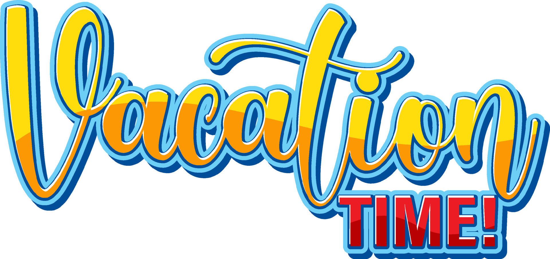 Vacation Time typography logo 6242489 Vector Art at Vecteezy