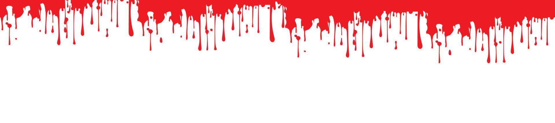 drops of blood running down from above vector