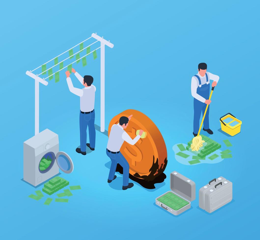 Corruption Isometric Composition vector