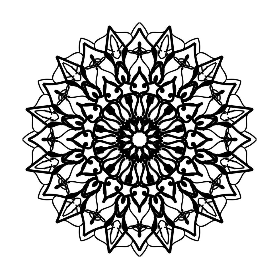 Hand drawn mandala. decoration in ethnic oriental  doodle ornament. vector