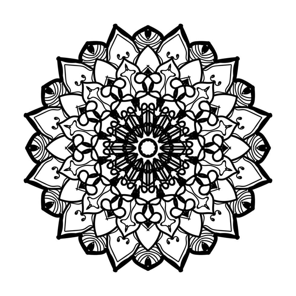 Hand drawn mandala. decoration in ethnic oriental  doodle ornament. vector