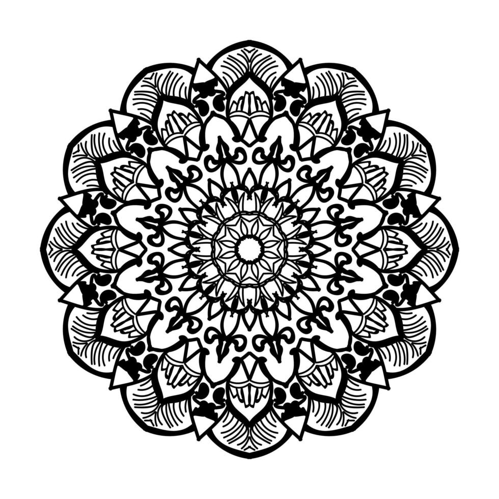 Hand drawn mandala. decoration in ethnic oriental  doodle ornament. vector