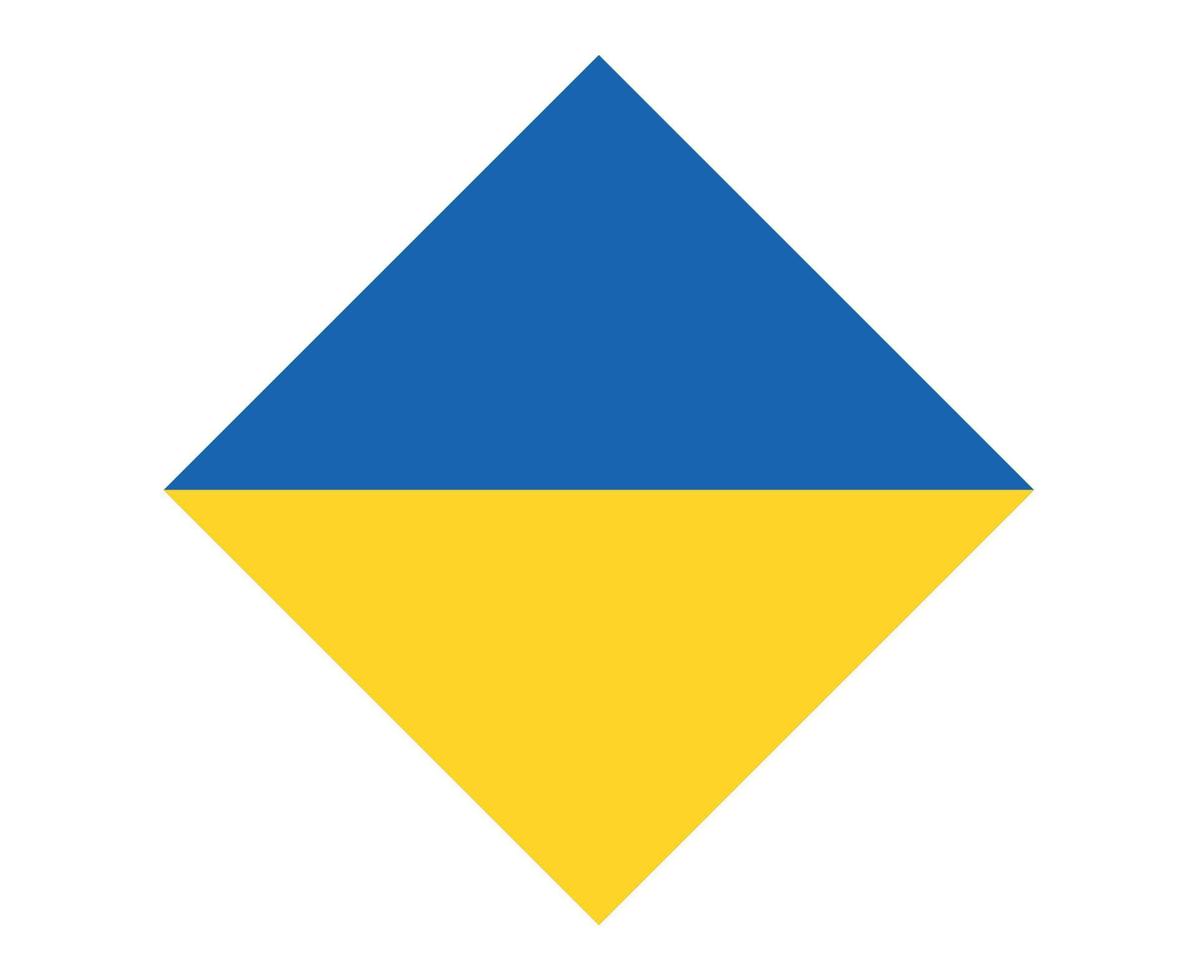 diseño de símbolo de icono de bandera de ucraniavector abstracto nacional de europa vector