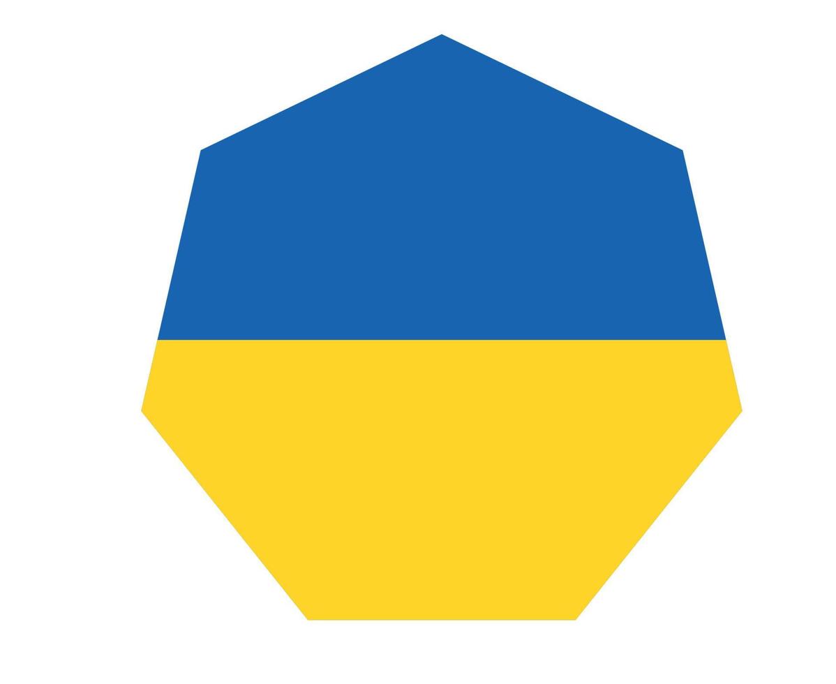 ucrania bandera emblema símbolo nacional europa vector diseño