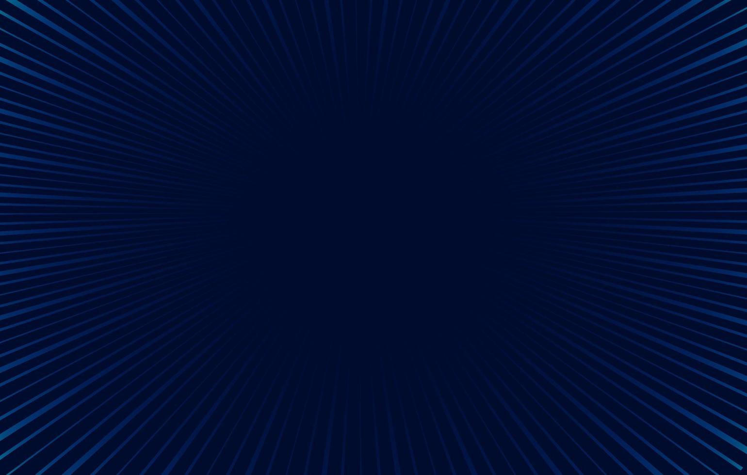 fondo de líneas de zoom cómico azul oscuro vector