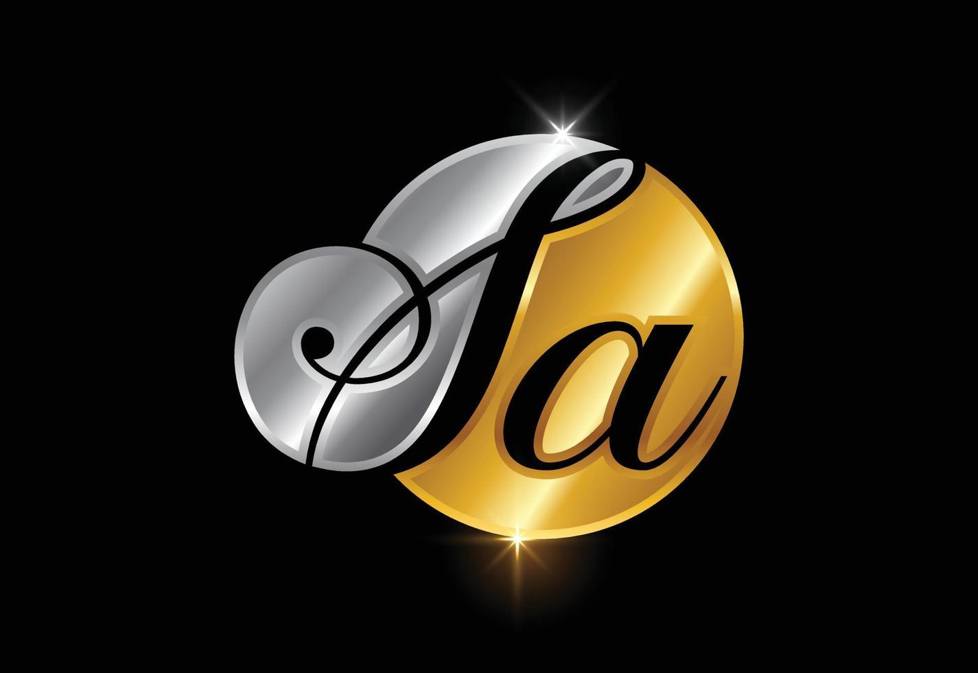 Initial Monogram Letter S A Logo Design Vector Template. Graphic Alphabet Symbol For Corporate Business Identity