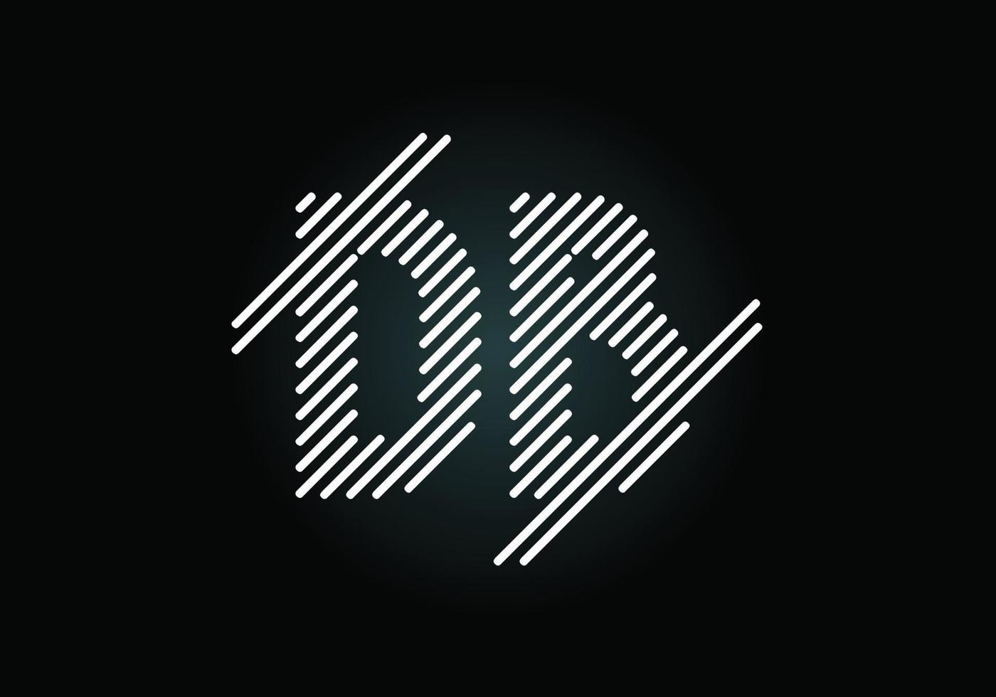 vector de diseño de logotipo de letra inicial db. símbolo del alfabeto gráfico para la identidad empresarial corporativa