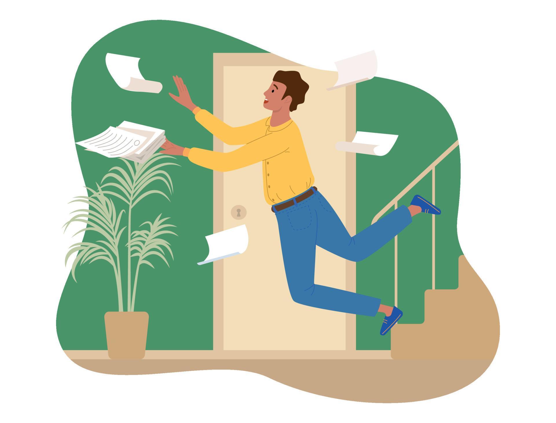 Falling Man Composition 6243883 Vector Art at Vecteezy