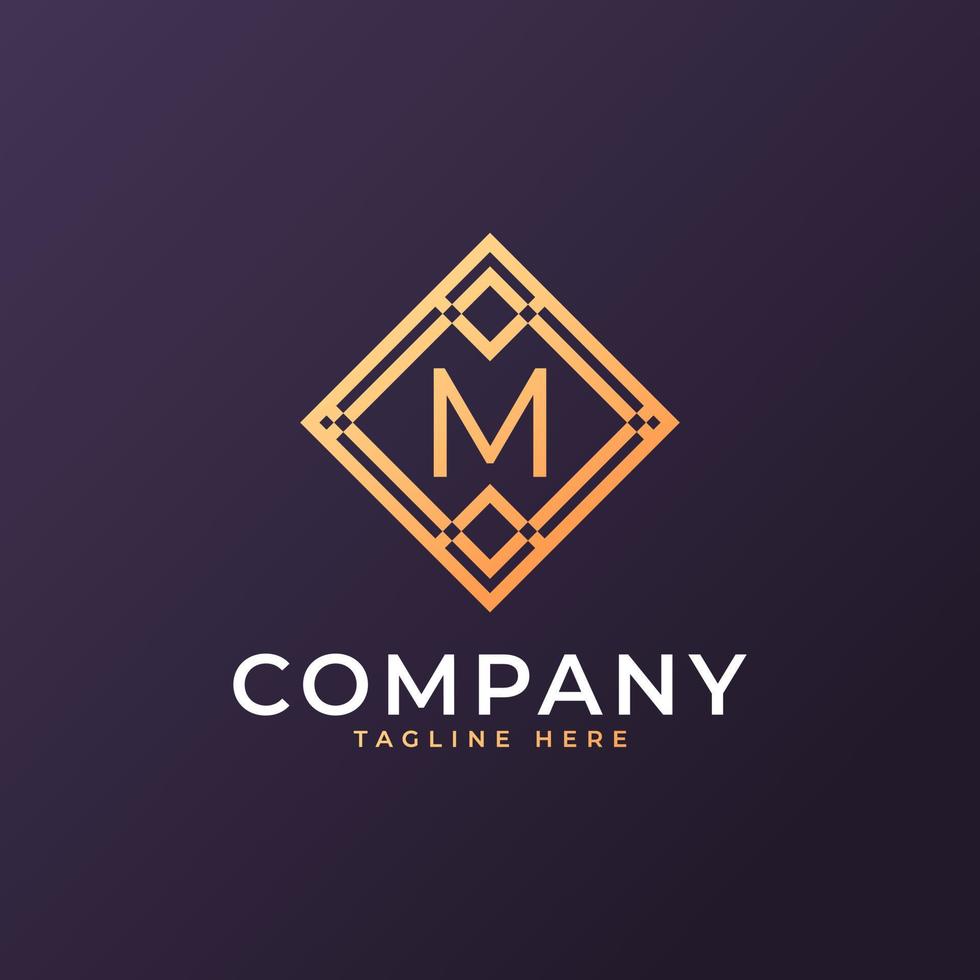 Law Firm Letter M Logo Design Template Element vector