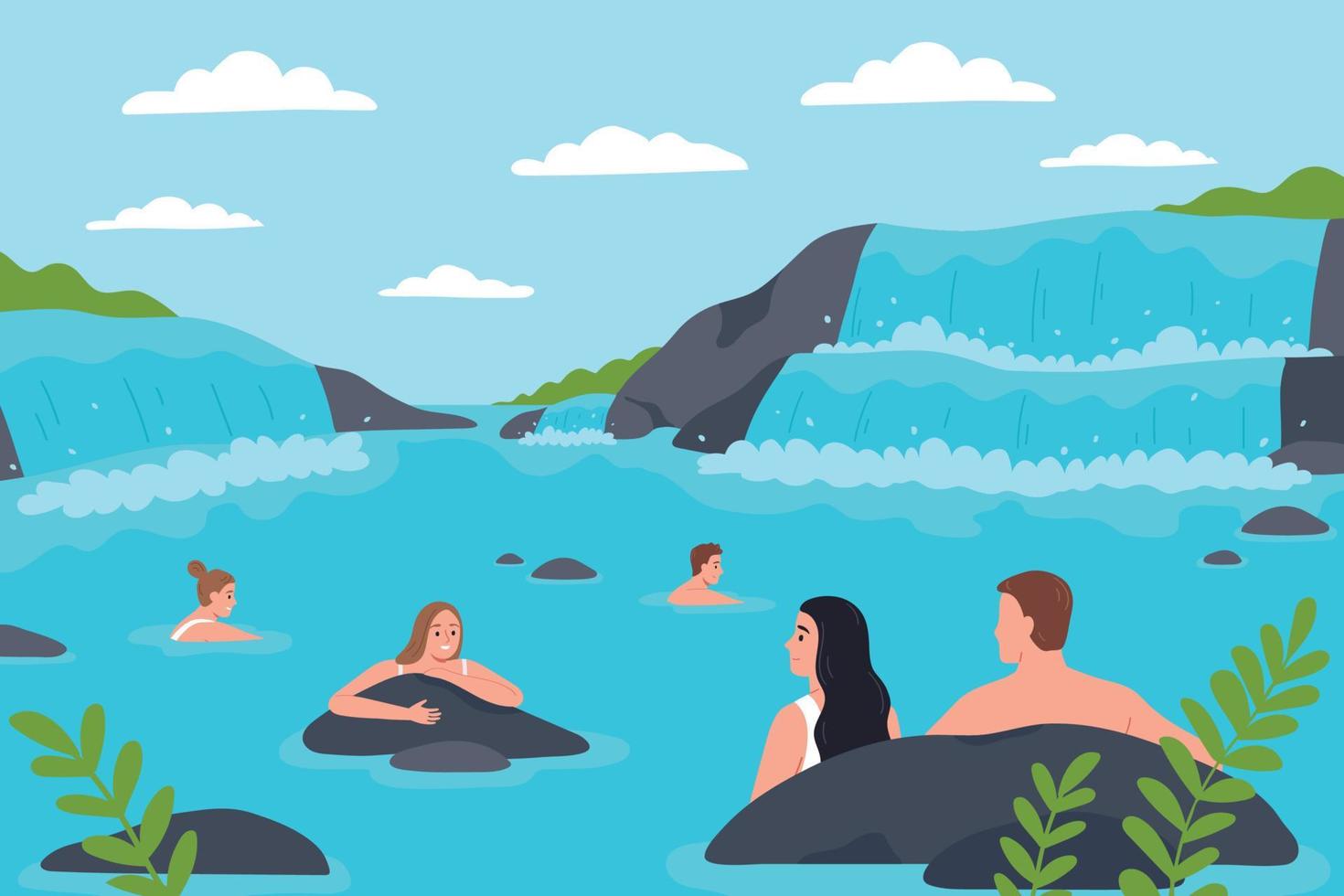 Thermal Waters Illustration vector