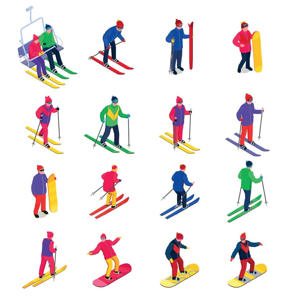 Winter Sports Set vector