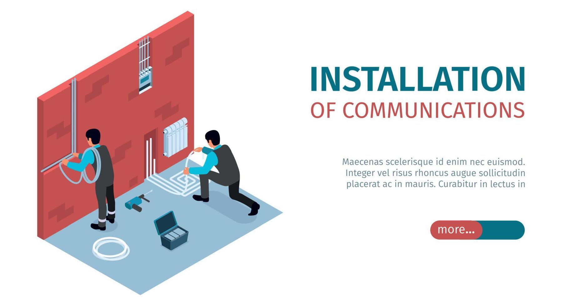 Home Repair Horizontal Banner vector