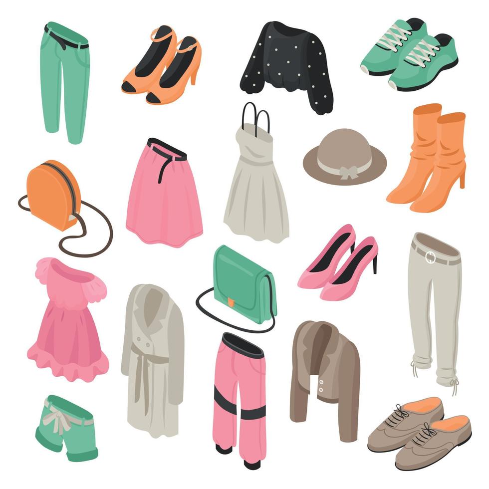 Fashion Clothes Set vector