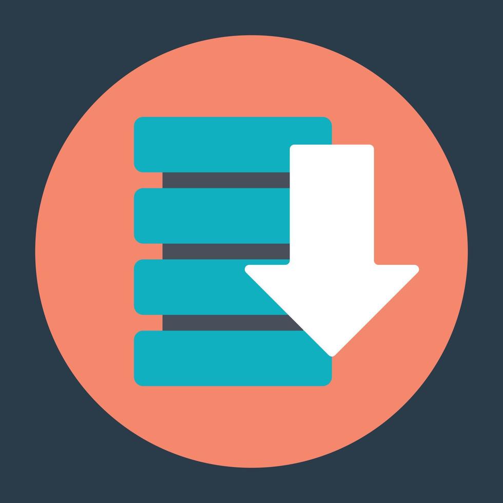 Server Downloading Concepts vector