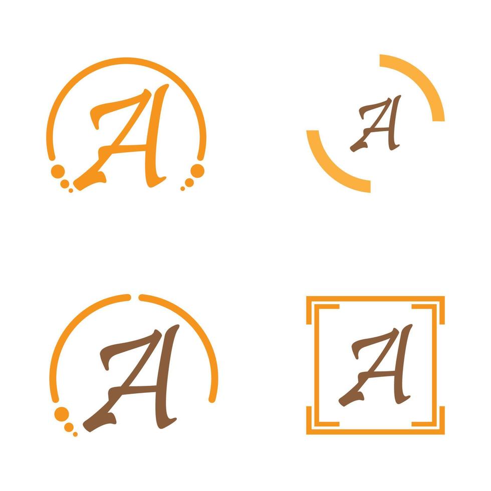 letter A logo vector