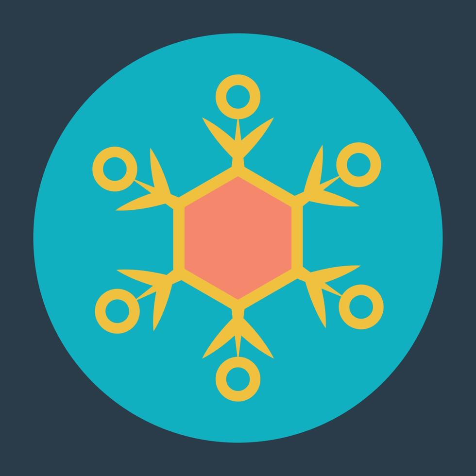 Trendy Snowflake Concepts vector